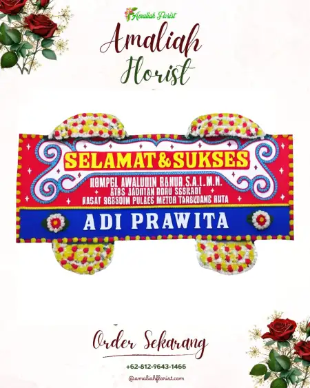 Papan Bunga Ucapan Selamat Subik